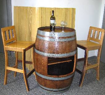Wine Barrel Bar Table Table Sht 48 On Wbt 35 Base Wbc 38 Stools Barrel With Shelf Bar Wbs 18 Sold Separately