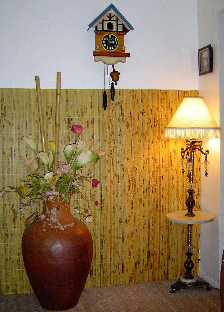 Bamboo wallpaper. Hanging our bamboo wall cover is very similar to hanging 