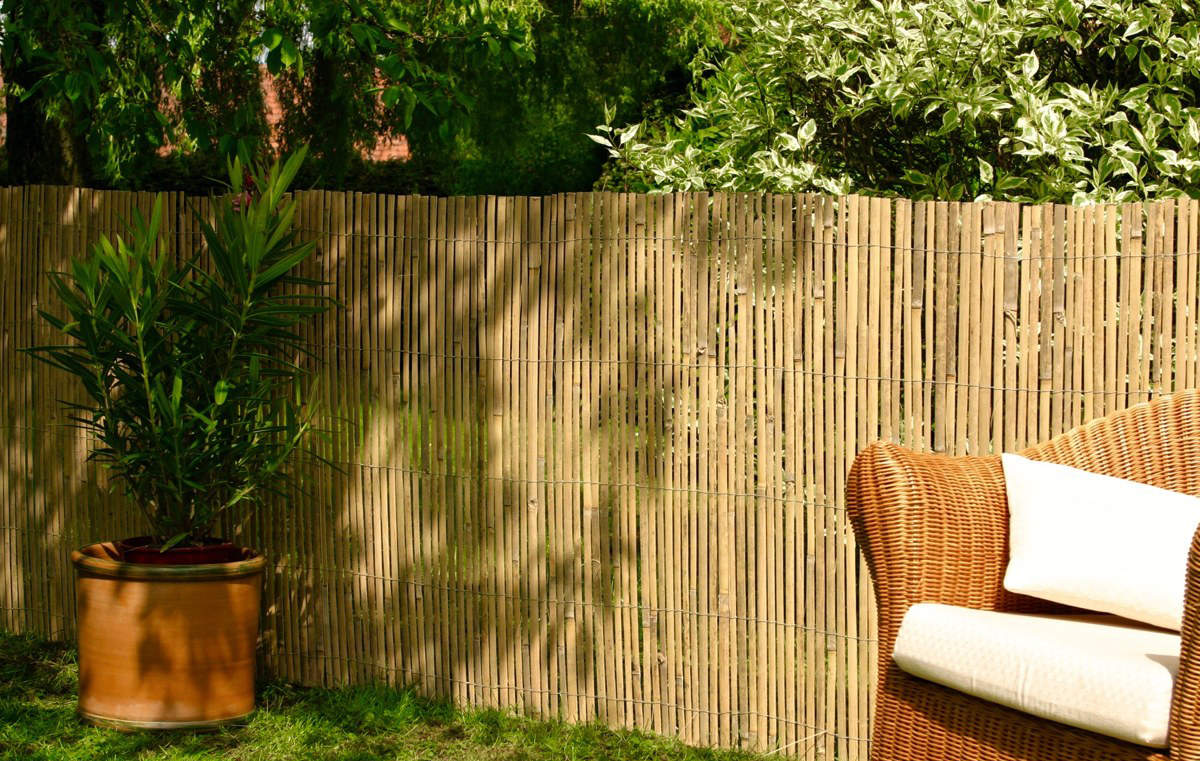 Rolled Bamboo Slat Fence Rolled Bamboo Slat Fence