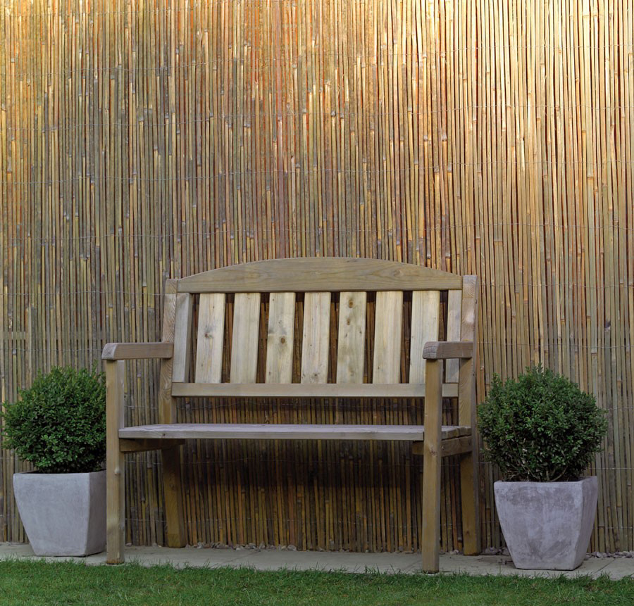 Rolled Bamboo Slat Fence