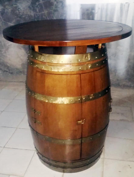 Wine Barrel Bar Table, How To Make A Tabletop For Wine Barrel