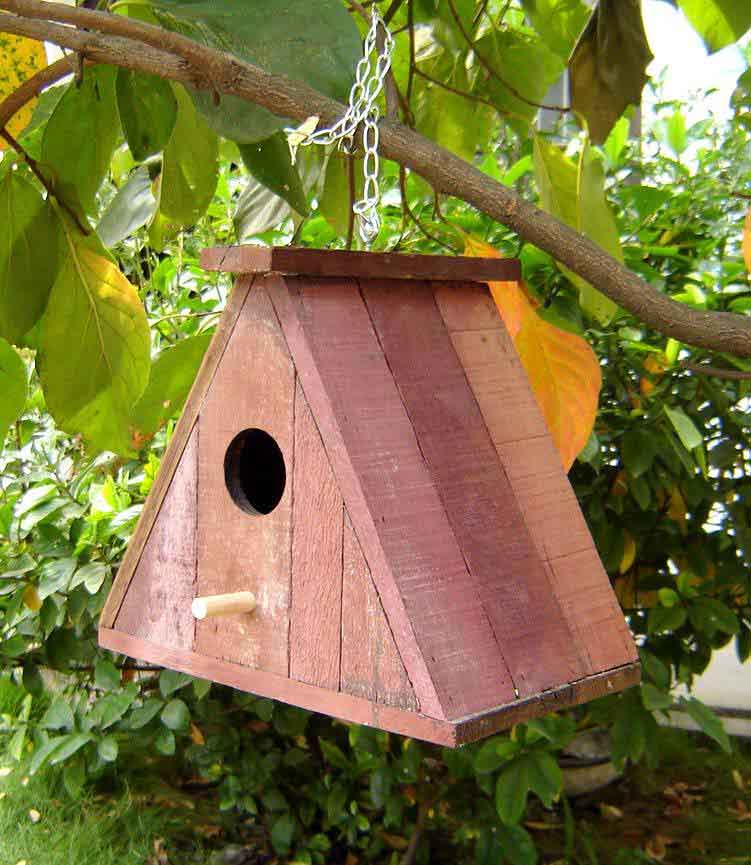 French Oak Bird House